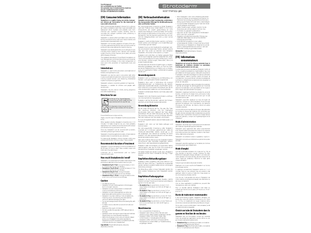 Strataderm Gebrauchsinformation